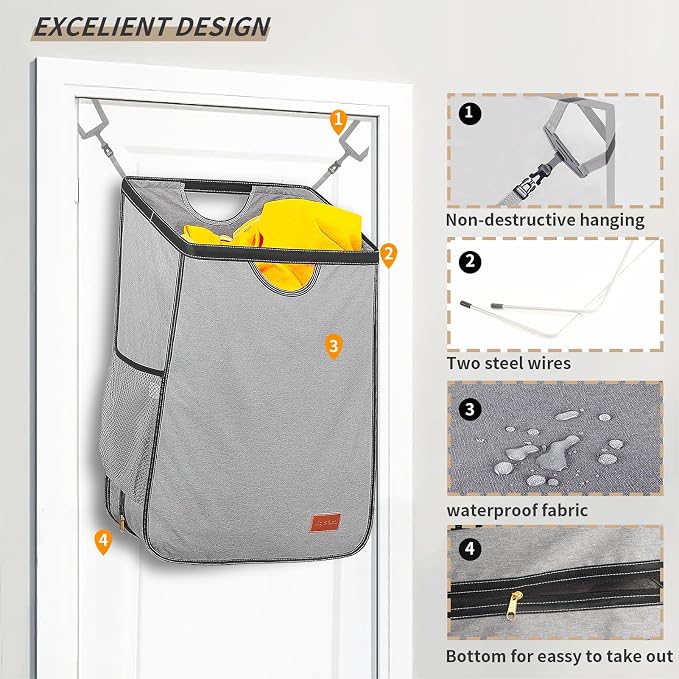 Ligereza Hanging Laundry Hamper Bag is Suitabled - Image 5