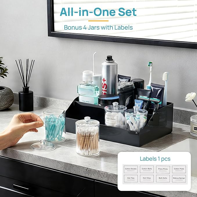 Vtopmart 5 PCS Bathroom Countertop Organizer Sets - Image 4