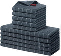 Homaxy Kitchen Towels and Dishcloths Set, Dark Grey by Homaxy