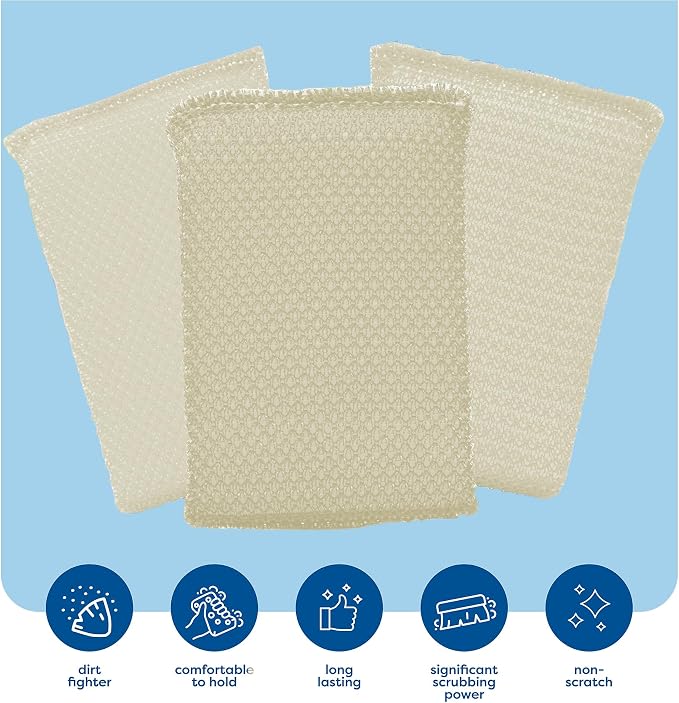 6 Scrub Sponges Kitchen By SCRUBIT, Non-Scratch Cleaning Sponges - Image 4