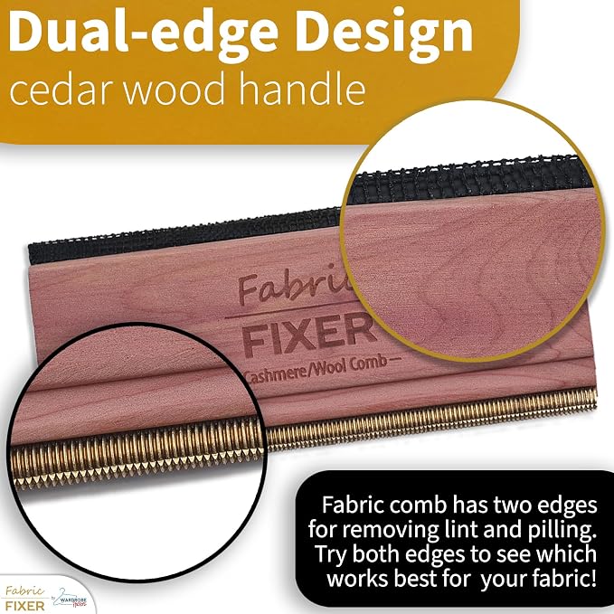 Cashmere and Multi-Fabric Sweater Comb Combo Manual Fabric Defuzzer Wool Lint - Image 5