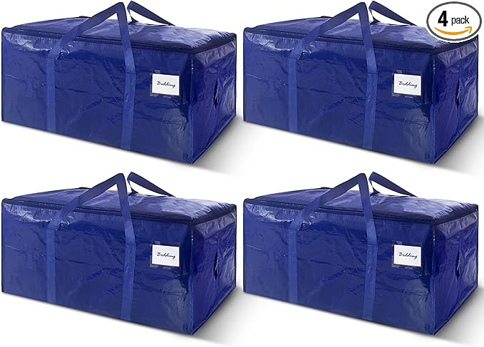 4 Pack Extra Heavy Duty Large Moving Bags by WTREE