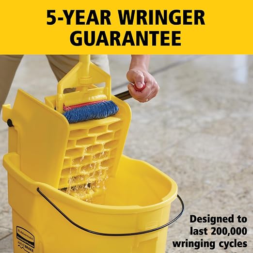 Rubbermaid Commercial Products WaveBrake 26 Qt. Side-Press Mop Bucket and - Image 6