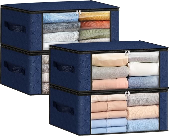 35L Closet Organizers, Foldable Under Bed Storage Containers | Storage Bags by Fabtotes