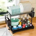 Simple Trending Dish Rack, Dish Drying Rack 2 Tier, Stainless Steel Dish by SimpleTrending