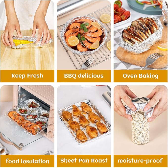 Aluminum Foil Sheets, Pre-Cut Foil Sheets | 200 Alu-Folienblätter – - Image 5