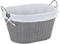 Household Essentials ML-7267 Decorative Wicker Laundry Basket by HouseholdEssentials
