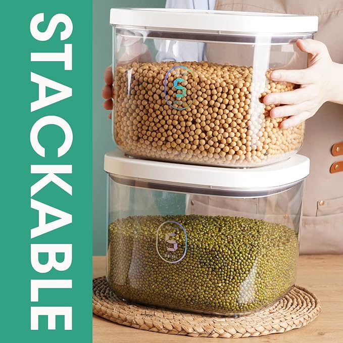 TBMAXS Airtight Rice Container 10 Lbs, Dry Food Holder - Image 3