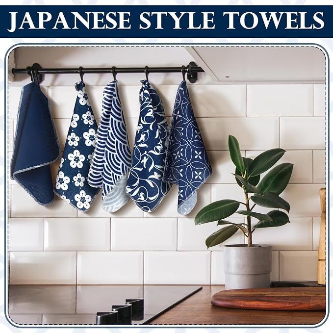 72 Pcs Reusable Paper Towels Kitchen Cloths Japanese Style - Image 2