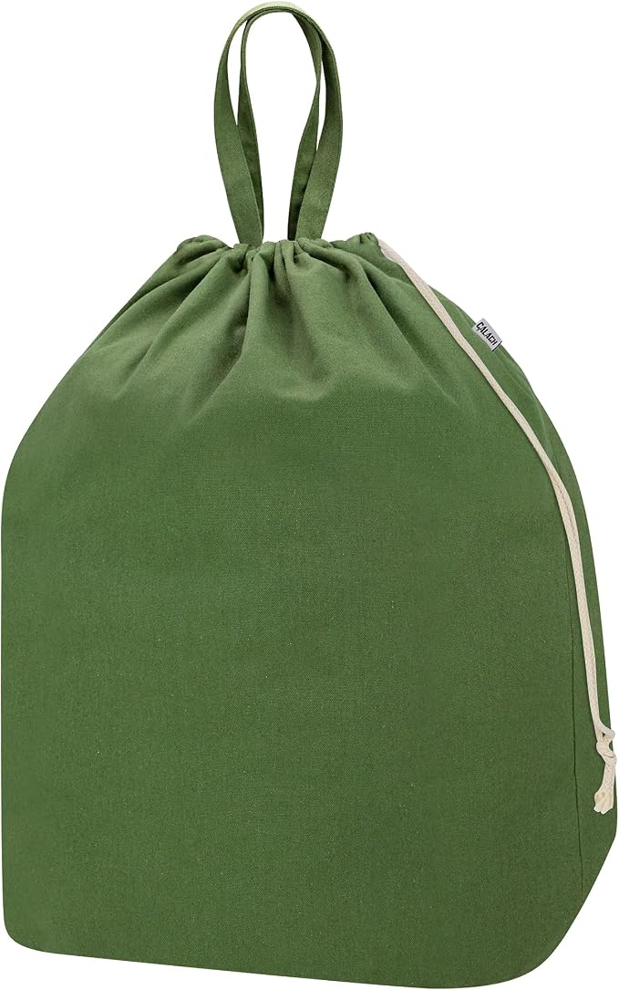 Canvas Laundry Bags with Handles & Rectangular Base by CALACH