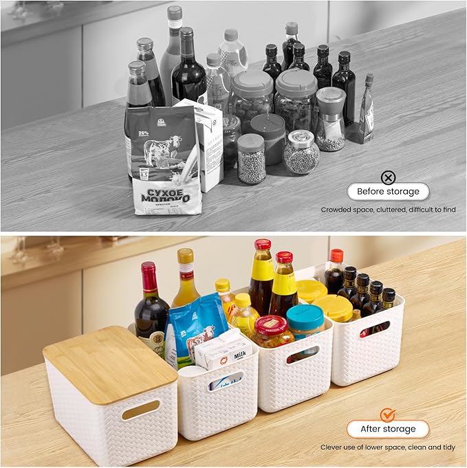 Ohmlove 4 Pack Storage Bins - Image 4