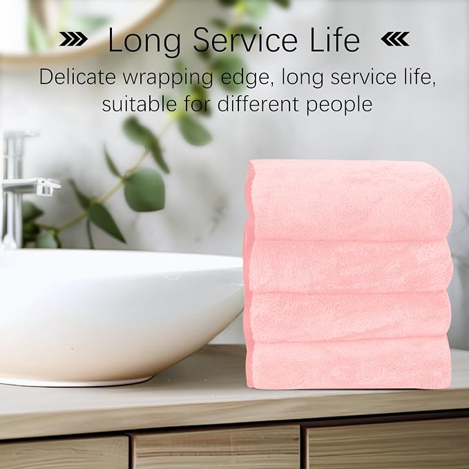 Cosy Family 6 Pack Ultra Soft Microfiber Absorbent Hand Towel, Silk Hemming - Image 4