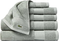 Lacoste Heritage Supima Cotton 6-Piece Towel Set, Aloe | Highly Absorbent by Unknown