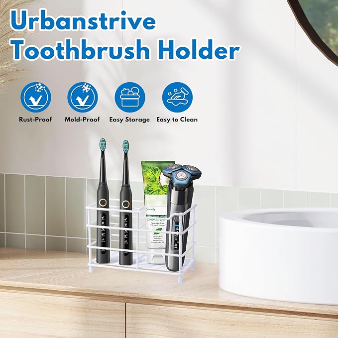 Electric Toothbrush Holders for Bathrooms 304 Stainless Steel Quick Drying | - Image 8