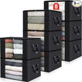 8 Pack Storage Bags for Clothes Blanket Storage Bins by Fabtotes