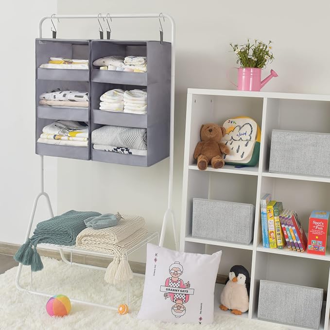 GRANNY SAYS 3-Shelf Hanging Closet Organizer, Foldable Storage, No-Sag Support - Image 2