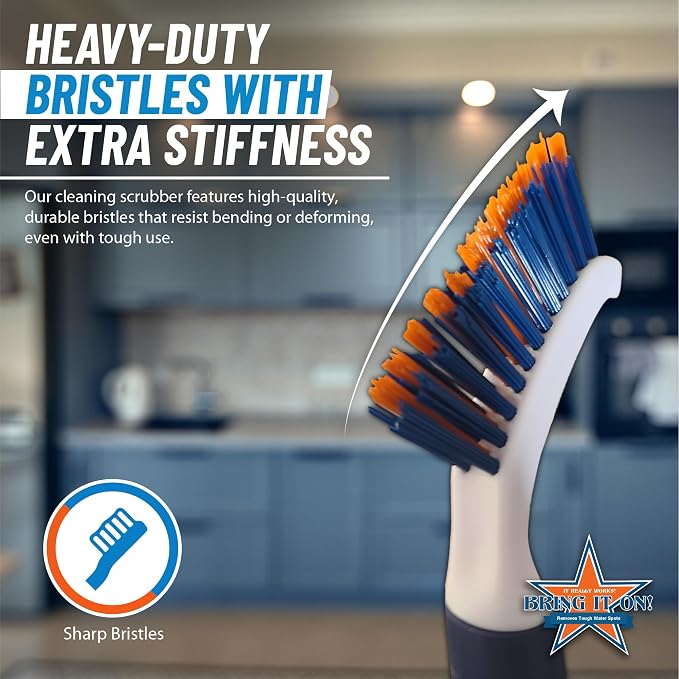 Bring It On Grout Cleaning Brush 2-Pack – Crevice Cleaning Brush - Image 2