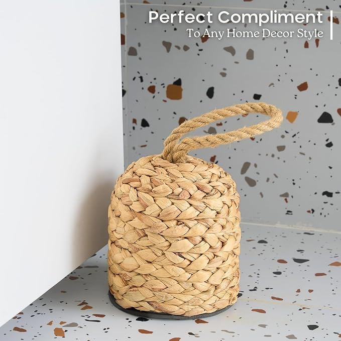 4.4lb Water Hyacinth Door Stop, Door Stopper - Image 7