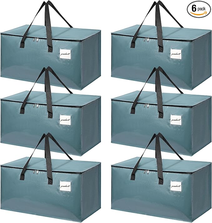 Moving Bags Heavy Duty Steel Blue – Large Packing Bags by TIIOCTI