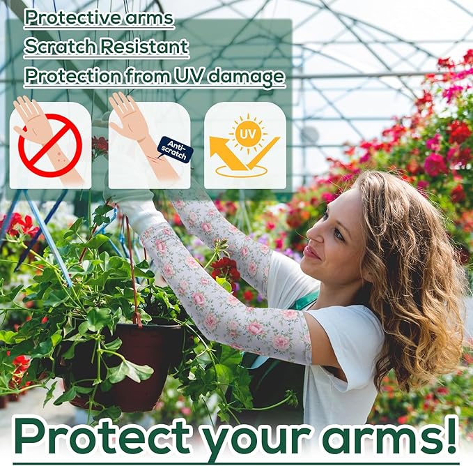 YUNVI Gardening Sleeves Farm Sun Protection Cooling Arm Sleeves to Cover Arm for Women