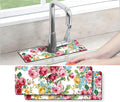 Kitchen Sink Splash Guard Faucet Mat -2 PC Super Absorbent Fast Drying Mat Sink by THIDEAPE