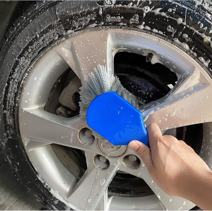 Wheel & Tire Brush for Car Rim, Soft Bristle Car Wash Brush - Image 6