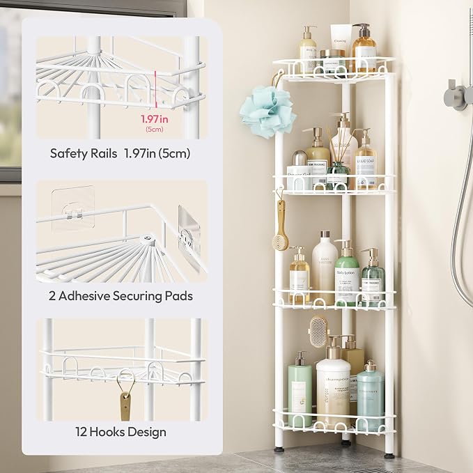 SWTYMIKI Standing Shower Caddy Corner - Image 4
