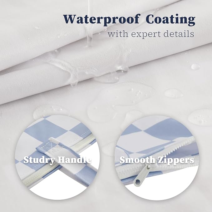 Ohocut Checkered 2 Pcs Large Travel Laundry Bags - Image 7