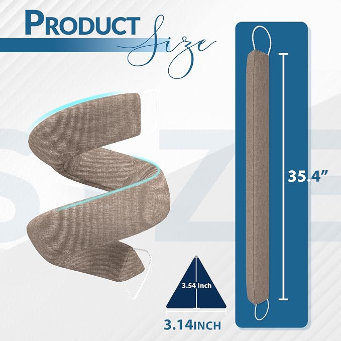 SYIPO Triangle Door Draft Stopper，35.4" Weighted Under Door Draft Blocker - Image 2