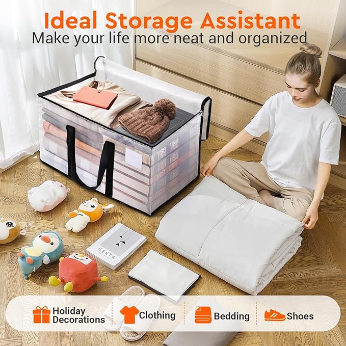 BlissTotes Moving Bags, 76L 2-Pack Storage Bags, Moving Boxes | Moving Box - Image 5
