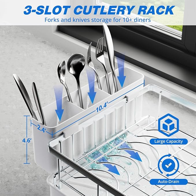 2-Tier Dish Drying Rack - Image 5