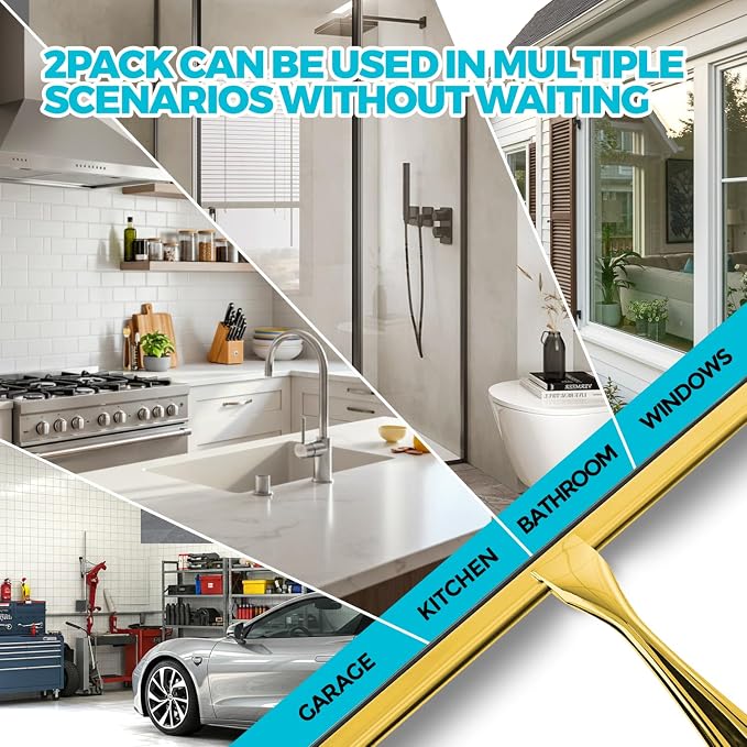 2pcs Shower Squeegee for Glass Doors - Image 2