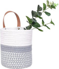 Wall Hanging Storage Basket, Woven Plant Holder by RUIZHIXUAN