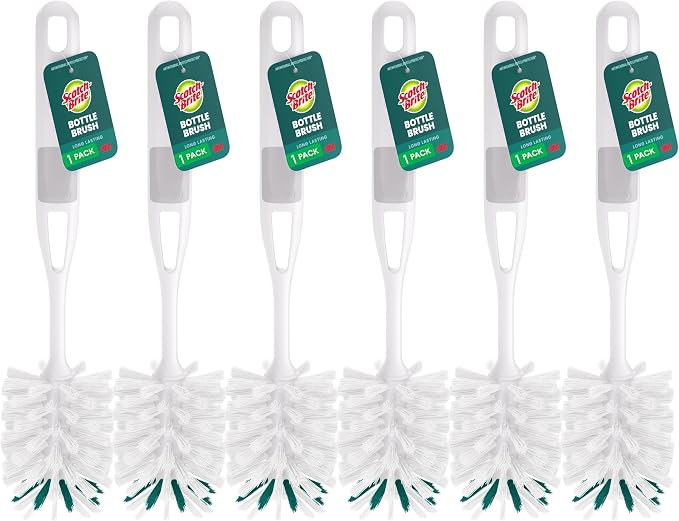 Scotch-Brite Glass and Water Bottle Brush, Long-Lasting Bristles, Safe On by Unknown
