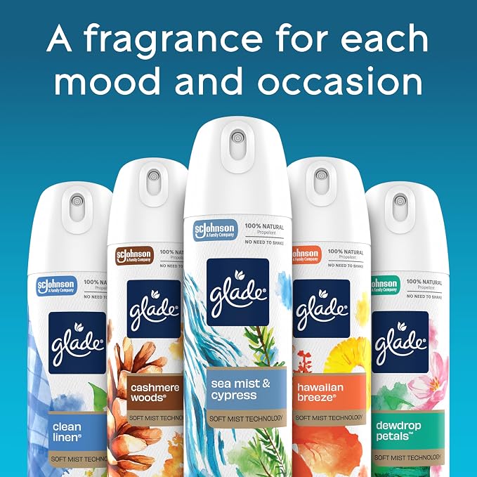 Glade Air Freshener Room Spray, Cozy Vanilla Scent, Odor Fighting to Deliver - Image 8