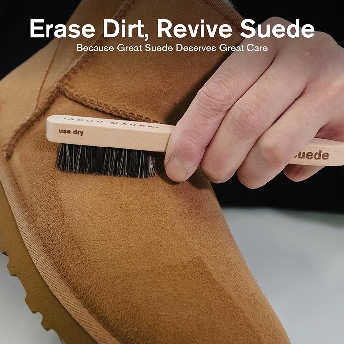 Jason Markk Suede Cleaning Kit, Shoe Cleaner, 2-Piece Set, Brush & Stain Eraser - Image 3