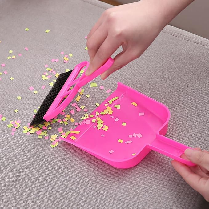 TOPZEA 6 Pack Mini Dust Pan and Brush Set, Mini Hand Broom Dustpan Set Hand - Image 8
