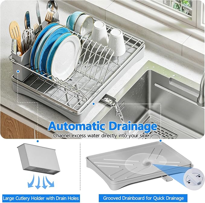 ANTOPY 304 Stainless Steel Dish Drying Rack - Image 4