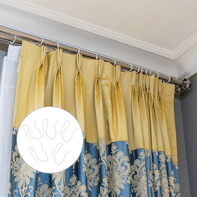 Outus 58 Pack Metal Curtain Hooks Pin On Drapery Hooks 1.2 x 1 Inch - Image 7
