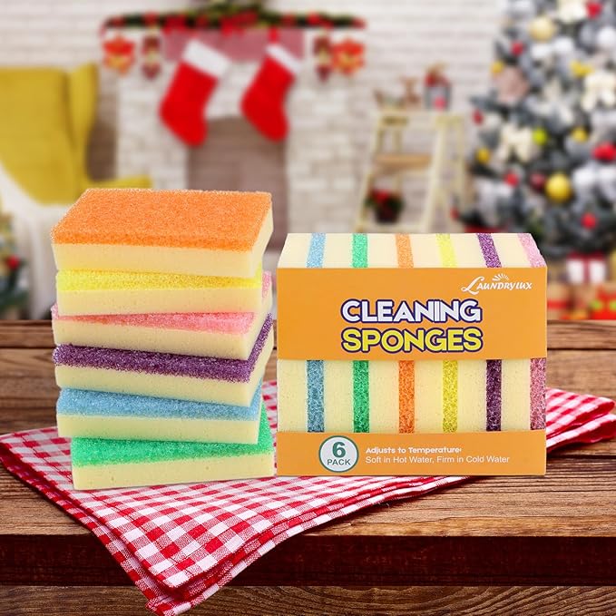 LAUNDRYLUX Scrub Sponge, Dual-Sided Temperature-Responsive Scrubber | - Image 7