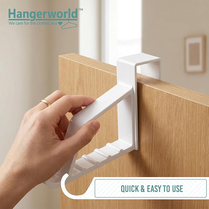 HANGERWORLD 2 Pack Over The Door Hooks - Image 3