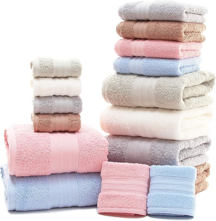 Ultra Thick, Soft & Absorbent Cotton Hand Towels - Image 4