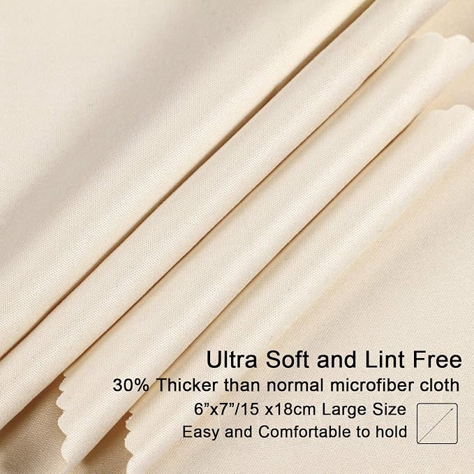 waka 10 Pack Microfiber Cleaning Cloth, 6x7 Lint Free Cloth - Image 2