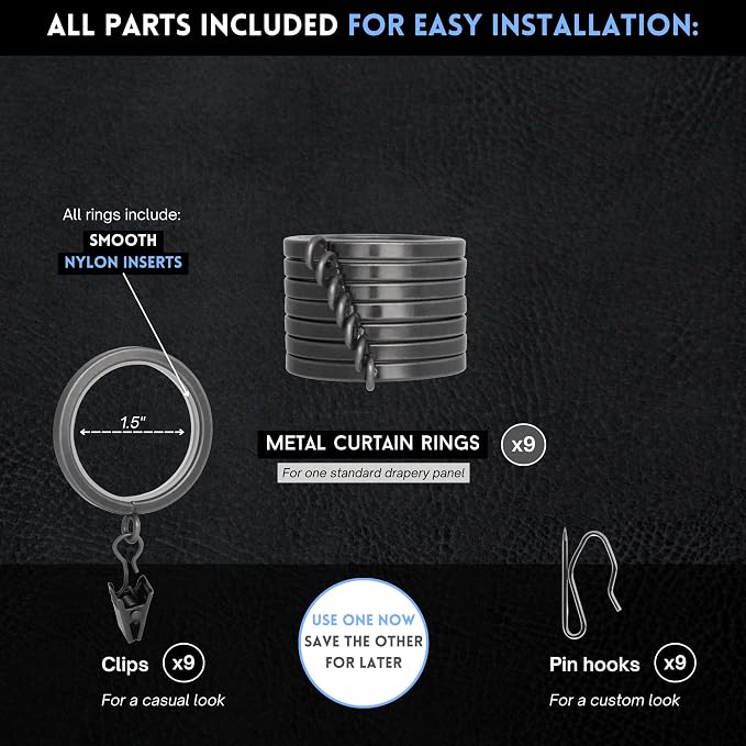 BlastHome® Luxury Curtain Rings - Image 6