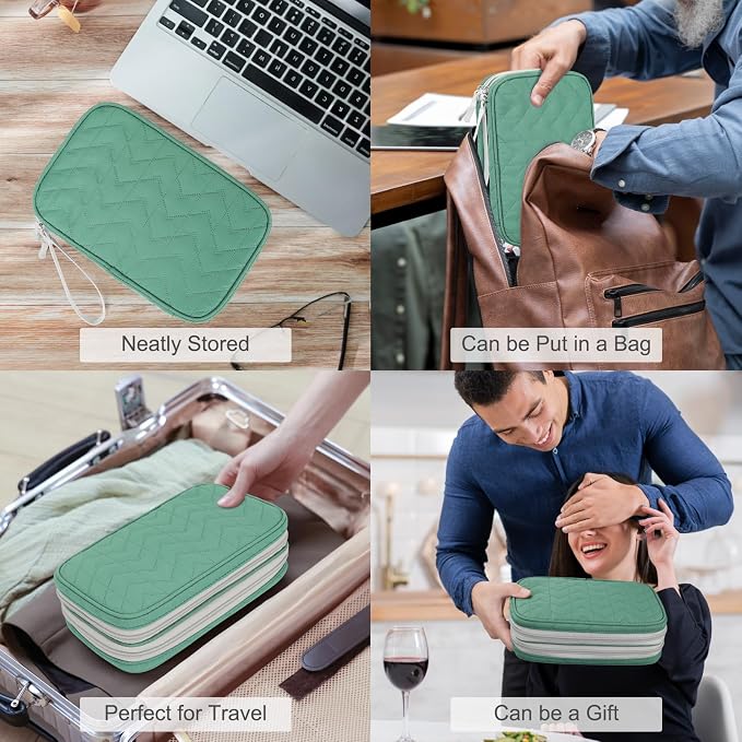 FYY Electronic Organizer, Travel Tech Pouch Bag, Waterproof, Double Layers - Image 7