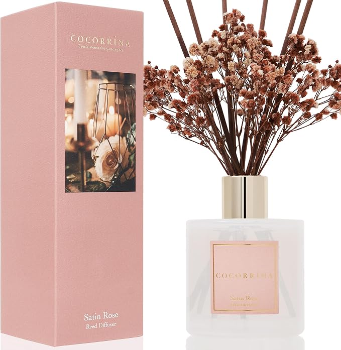 Reed Diffuser Sets- Satin Rose Scented Diffuser by COCORR%C3%8DNA