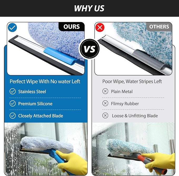 VITEVER Professional 69'' Window Squeegee Cleaner Tool - Image 3