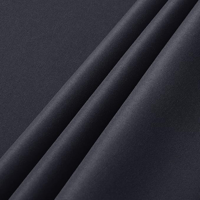 sancua 2 Pack Dark Grey Tablecloth 60 x 120 Inch, Rectangle 8 Feet Table Cloth - Stain and Wrinkle Resistant Washable Polyester Table Cover for Dining Tables, Buffet Parties and Camping
