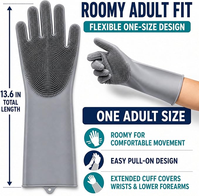 Silicone Dishwashing Gloves - Image 5