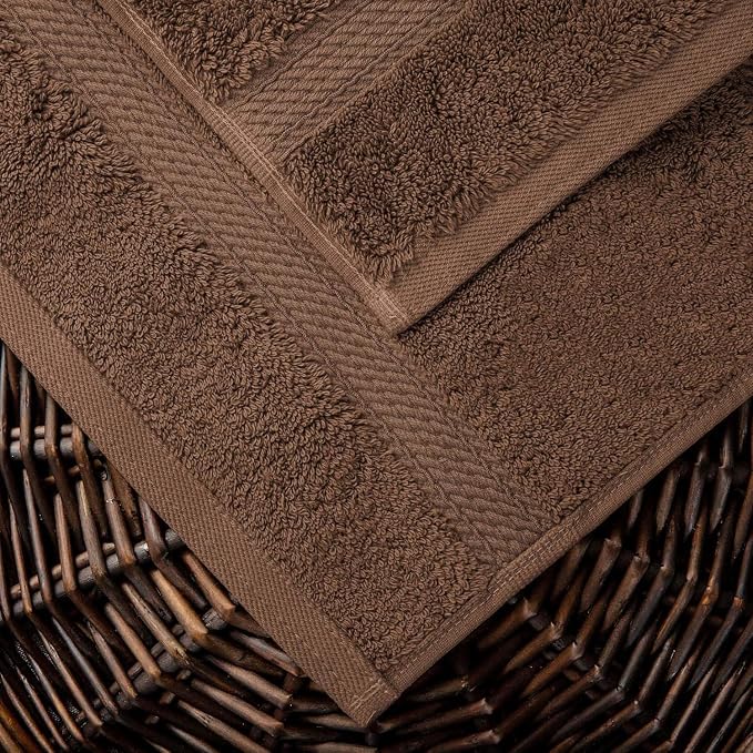 Superior Egyptian Cotton Ultra Plush & Absorbent, 10 Piece Set, Chocolate | - Image 3